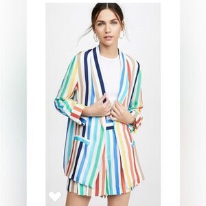 Alice + Olivia Multicolor Striped Blazer